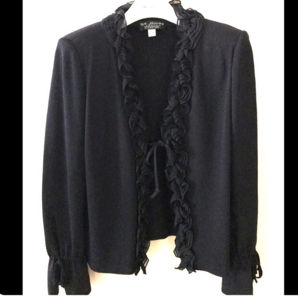 St. John Ruffled Jacket.